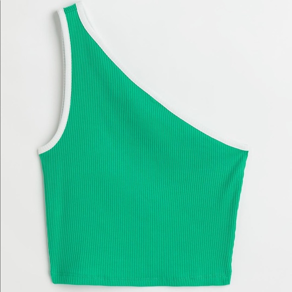 H&M Ribbed One-shoulder Top - Picture 5 of 7